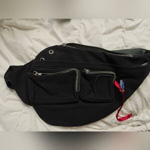 Sleek Black Belt Bag for Men